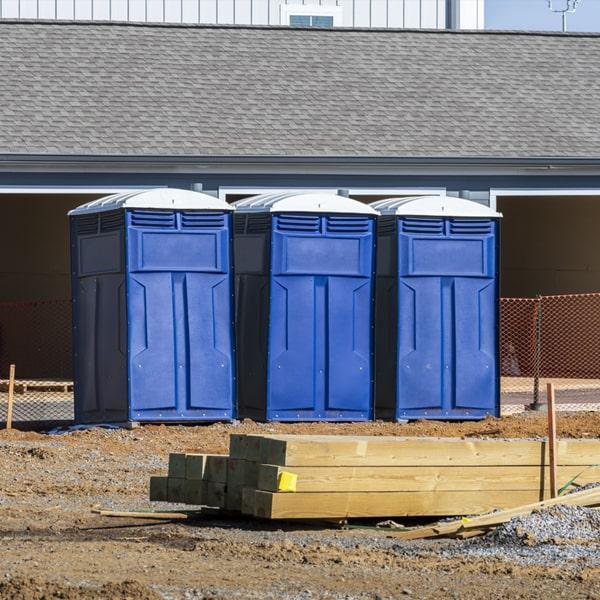 Heavy-duty construction site porta potty in Decatur, Texas